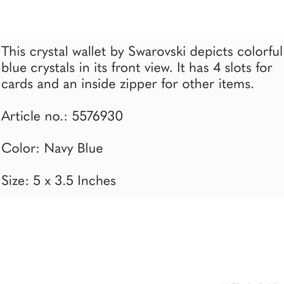 💎🔷Swarovski 2020 Sparkling Wallet Card Holder Card Case🔷💎 - Picture 7 of 7